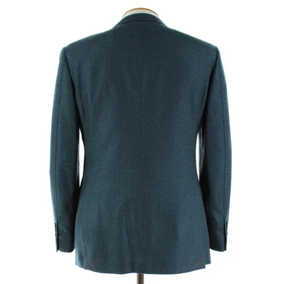 Cardinal of Canada NWT Wool Sport Coat Size 40R US In Blue & Green Melange